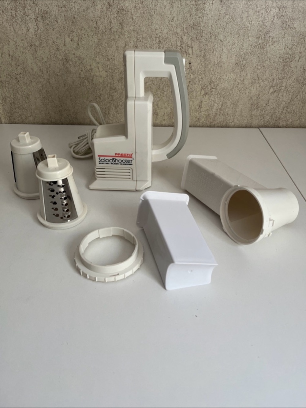 Presto Salad Shooter 291001 Electric Slicer Grater Shredder Tested and Working